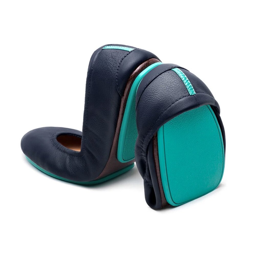 Tieks Foldable Ballet Flat Leather Slip On Travel Shoe Minimalist Comfortable - Picture 1 of 16